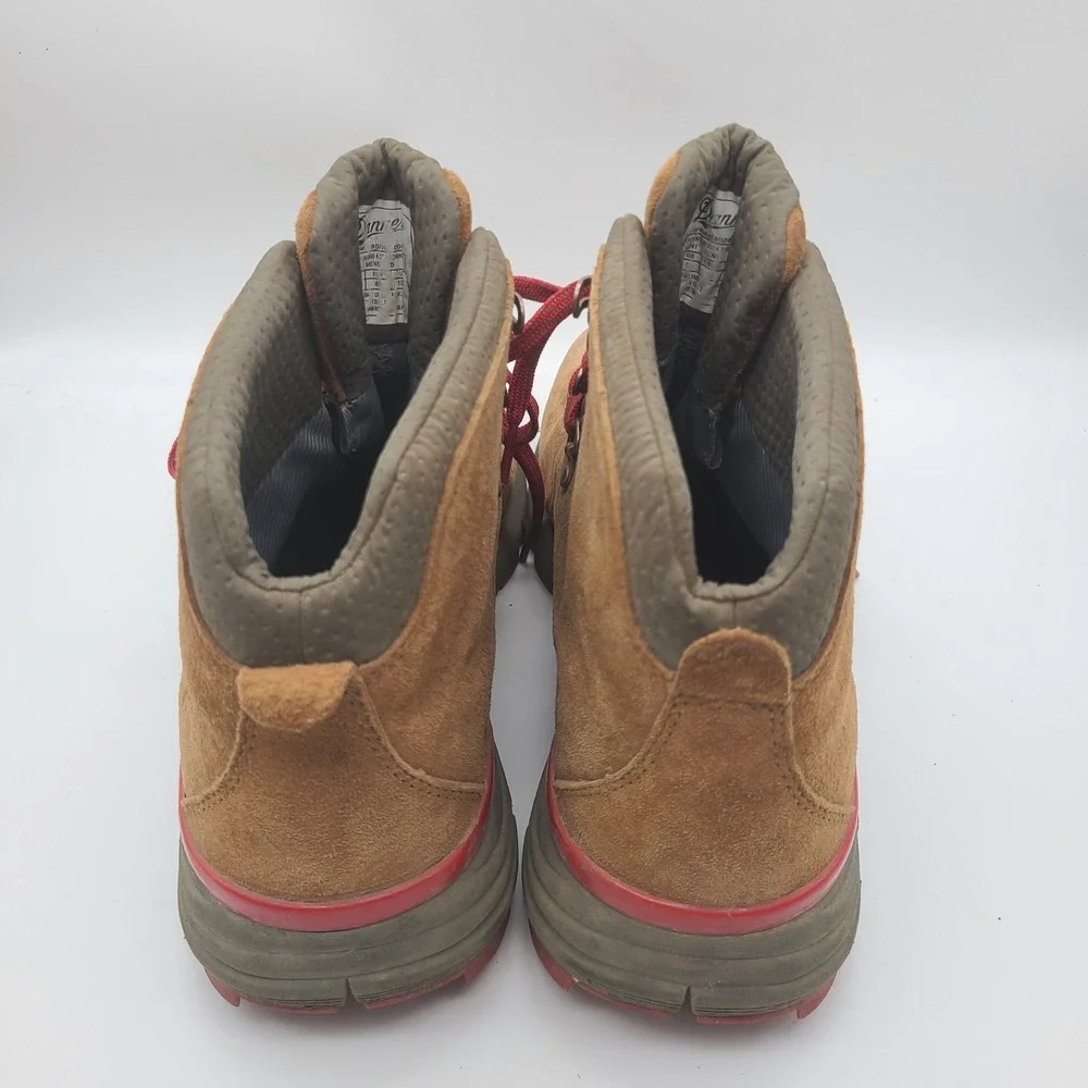 Danner Brown Suede Hiking Boots with Red Laces